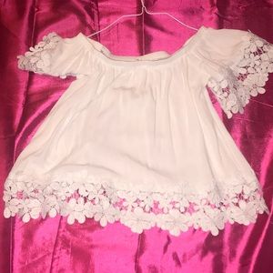 Off shoulder crop top